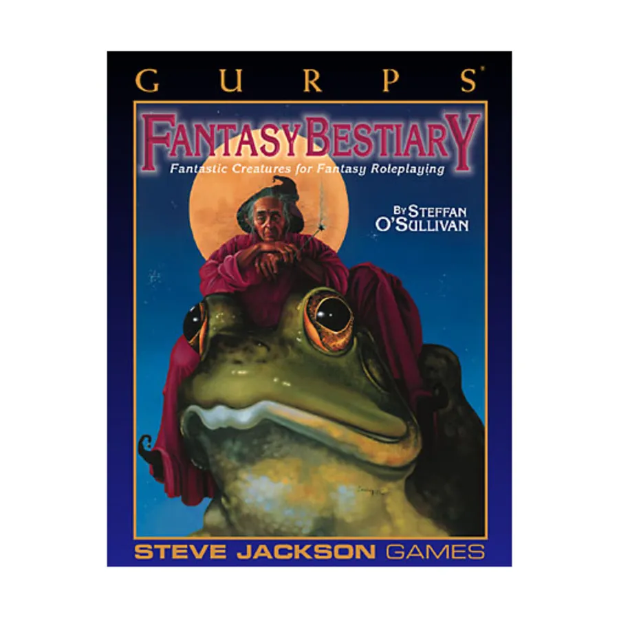

Fantasy Bestiary (1st Edition, 2nd Printing), GURPS (1st-3rd Edition) - Fantasy, мягкая обложка