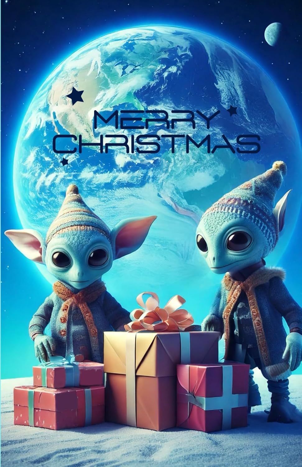 

Composition Notebook: ALIENS MERRY CHRISTMAS | College Ruled Composition Notebooks | Cute Aesthetic Journal | Wide Line | 5.5 X 8.5 (Independently published)