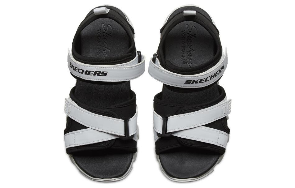 Пляжные сандалии D"LITES 2.0 женские черные/белые Skechers — фото 3