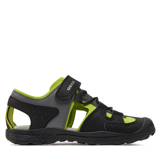 

Сандалии Geox J Vaniett Boy J455XA 015CE C0802 S Black/Lime, черный