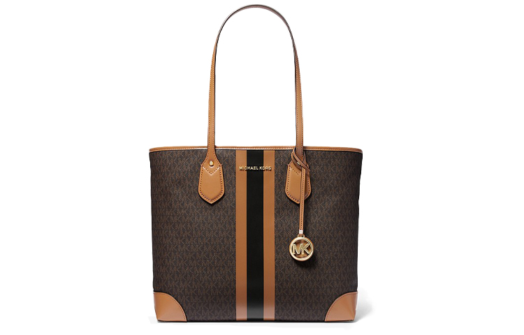 

MICHAEL KORS Искусственная кожа Ева Сумка-тоут мама и малыш Шоппер Ручная сумка Плечевая сумка Женская Желудь коричневый