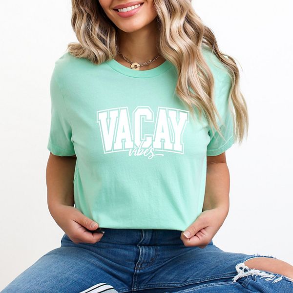 

Футболка с коротким рукавом Varsity vacay vibes Simply Sage Market, Mint, Зеленый, Футболка с коротким рукавом Varsity vacay vibes Simply Sage Market, Mint