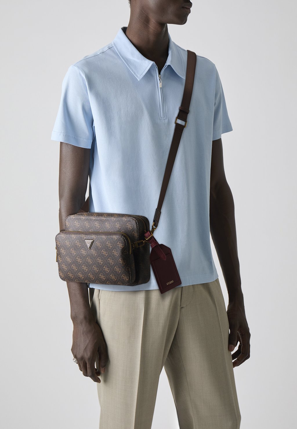 

Сумка через плечо MILANO DOUBLE CROSSBODY Guess, коричневый