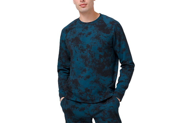 

Городская толстовка мужская Lululemon, Tie-Dye Obsidian Mixed Color
