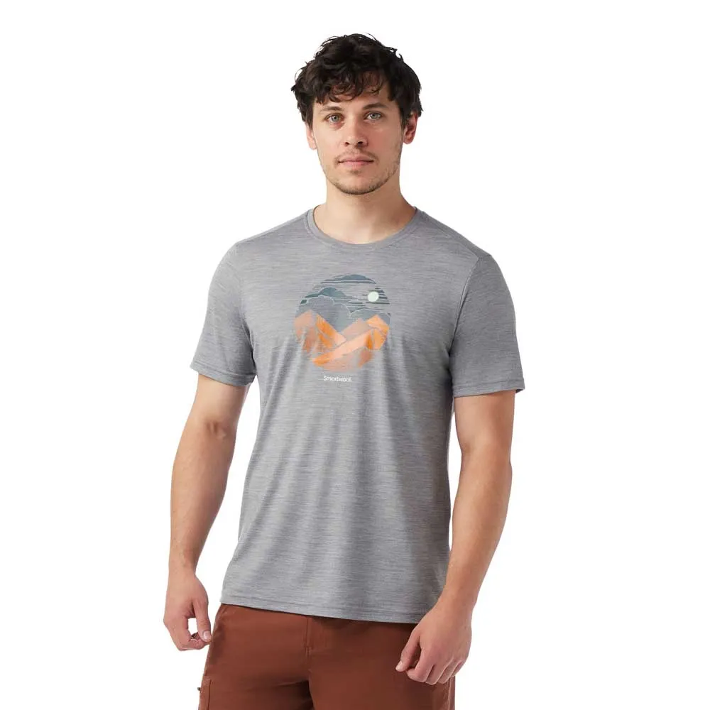 

Футболка с коротким рукавом Smartwool Fourteener Active Graphic, серый