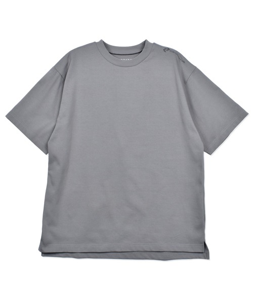 

Футболка с коротким рукавом, круглым вырезом, из тканого трикотажа CUSTOM CULTURE, светло-серый