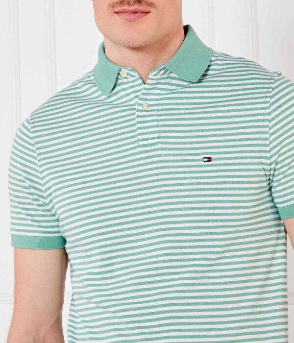 Рубашка поло 1985 г. Regular fit Tommy Hilfiger, зеленый — фото 4