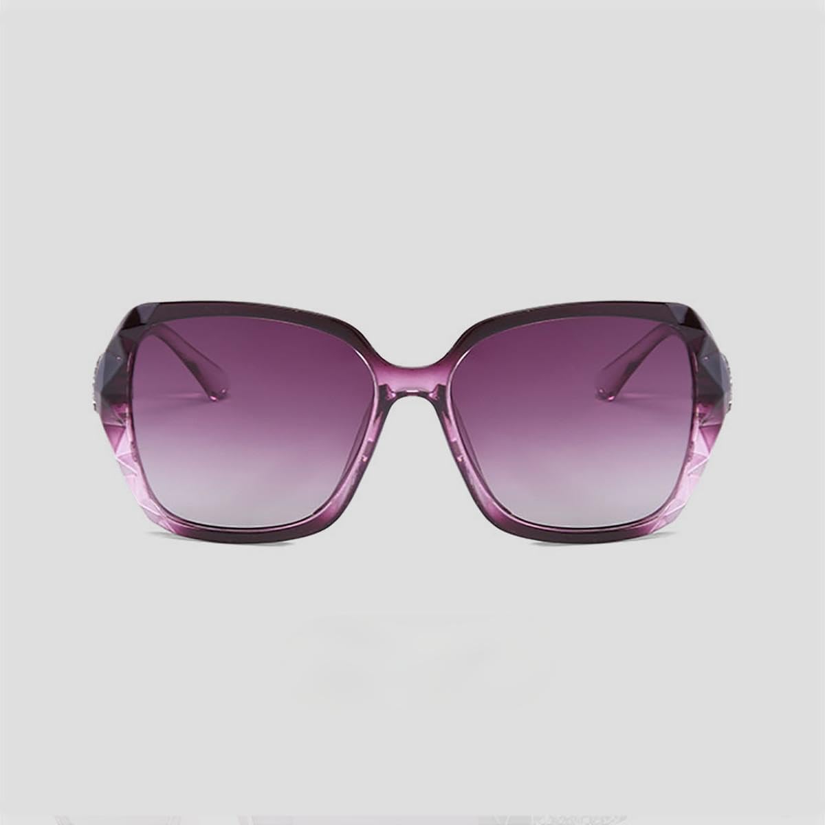 

Женские солнцезащитные очки увеличенного размера с градиентным переходом цвета, металлическая оправа с кристаллами, защита от УФ-излучения UV400, доступны в черном, розовом и синем цветах Generic, Purple;