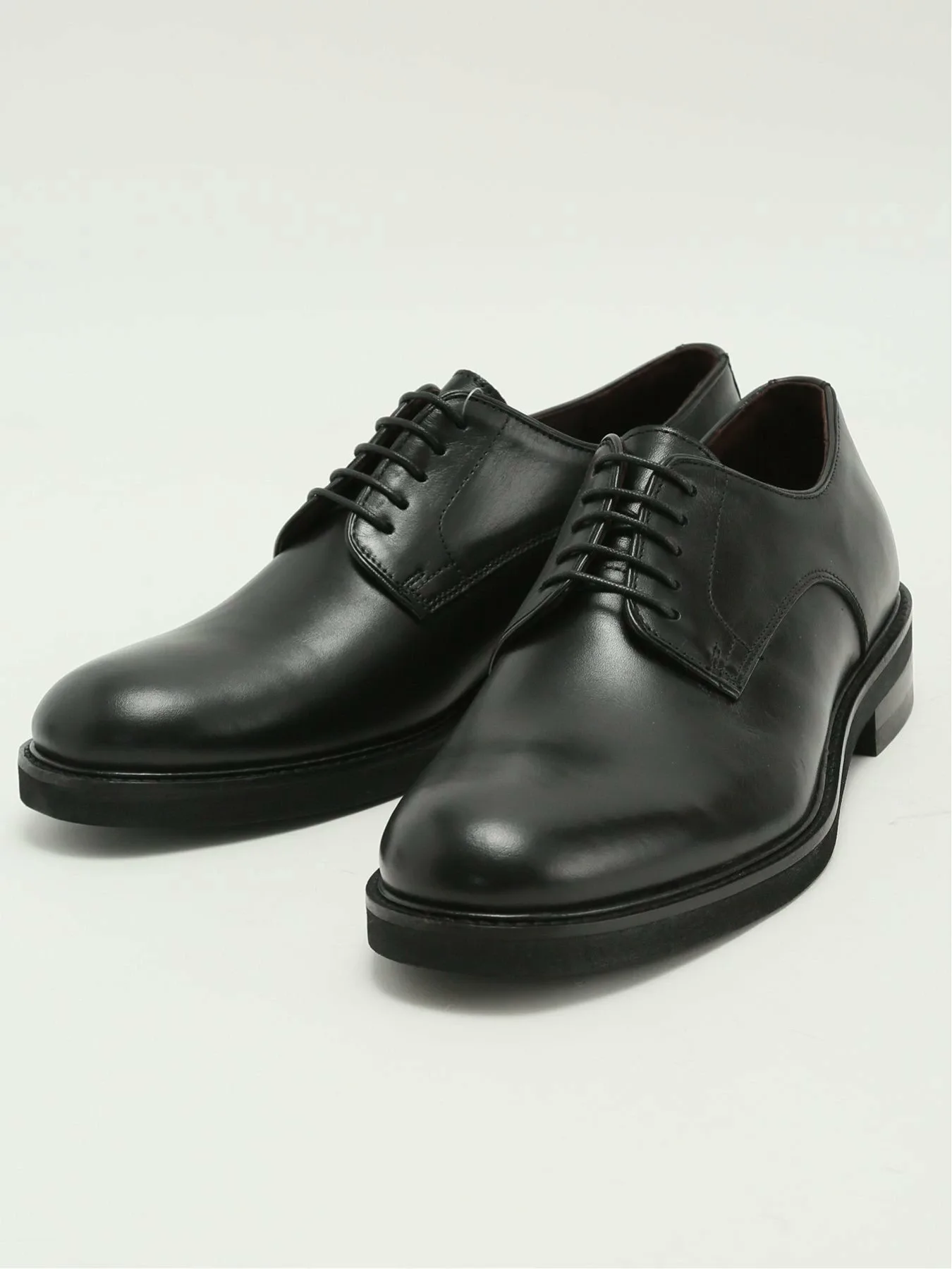 Туфли-дерби с перфорацией и гладким носком Taka-Q, 05 Black