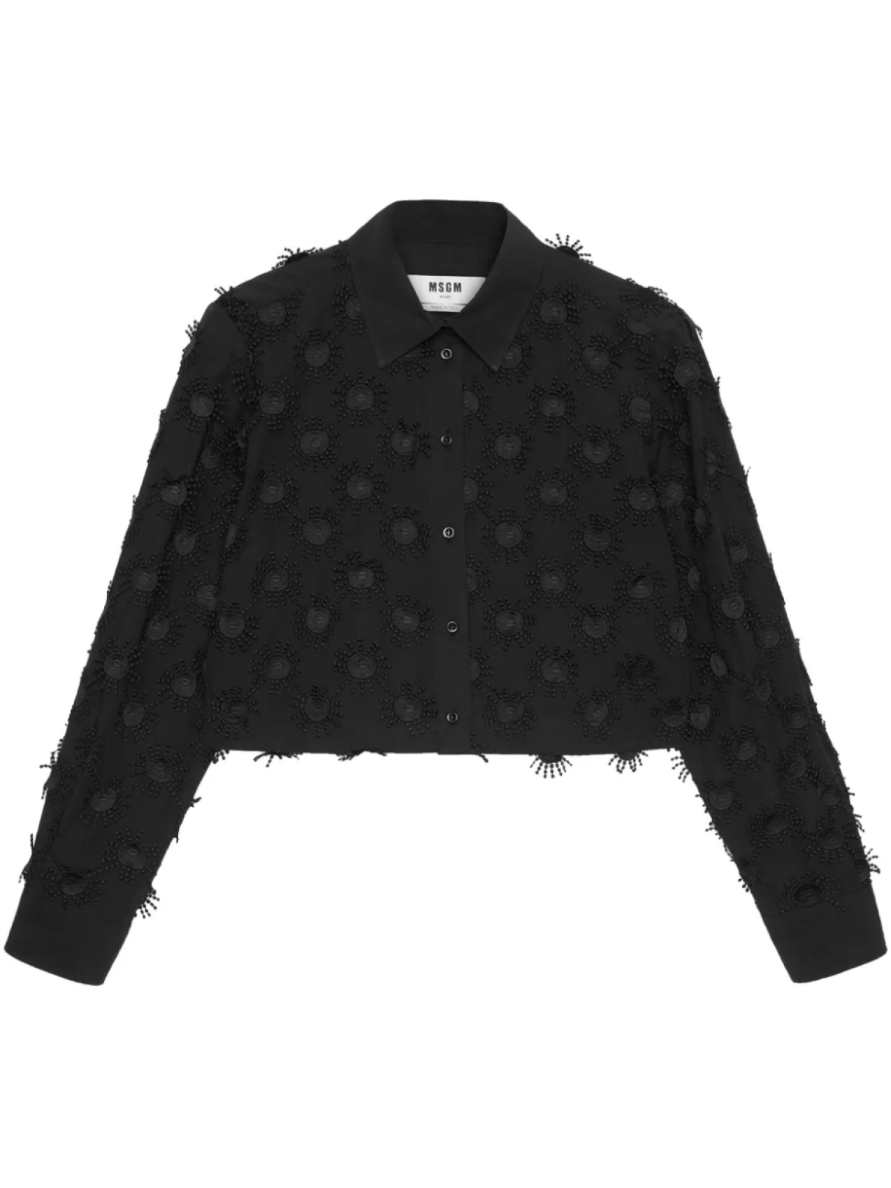 

Рубашка из хлопка MSGM, черный