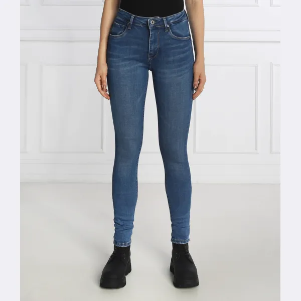 

Джинсы скинни Aero высокая талия Pepe Jeans London, синий