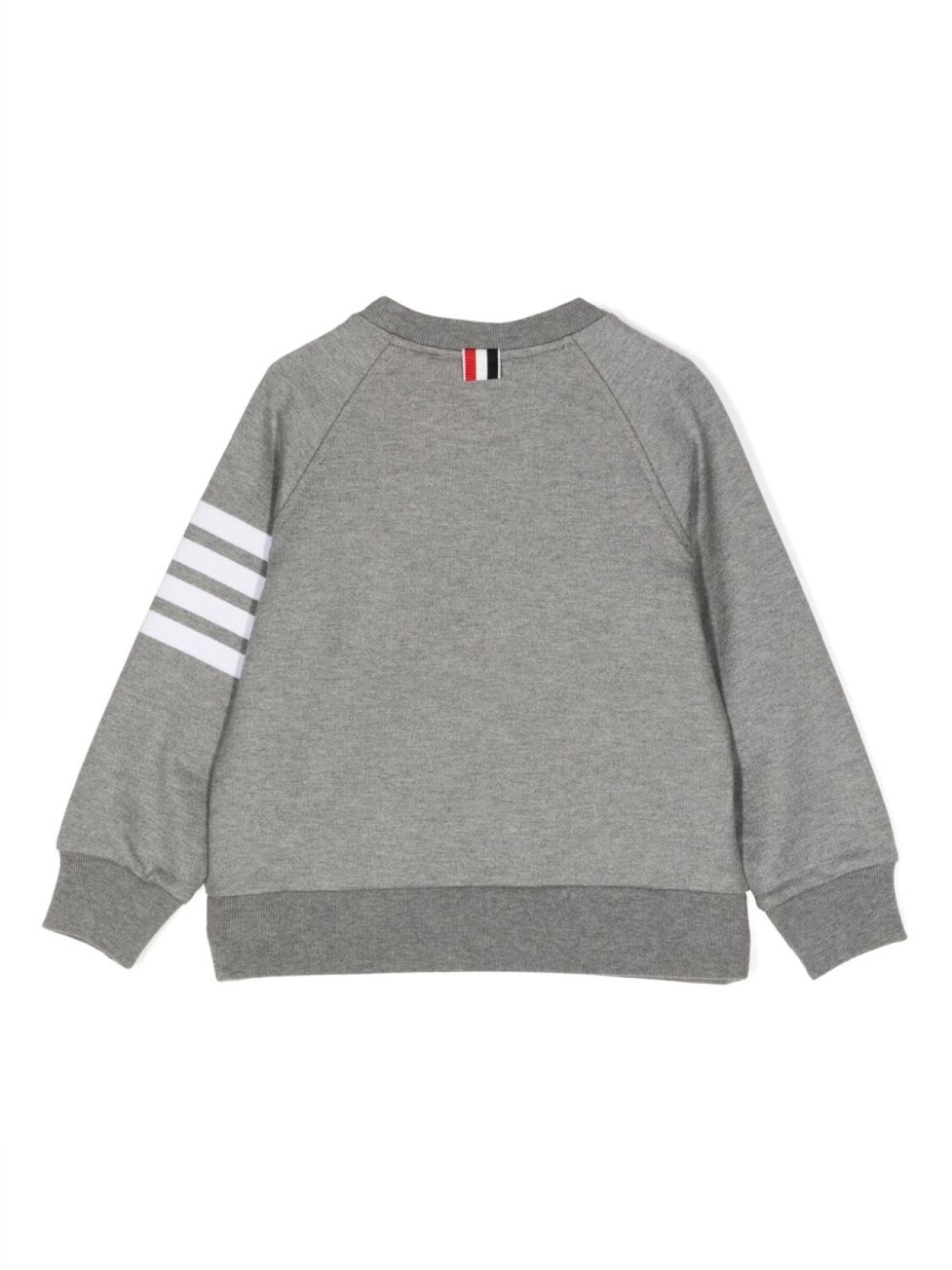 Thom Browne толстовка из джерси с полосками 4-Bar, серый — фото 2