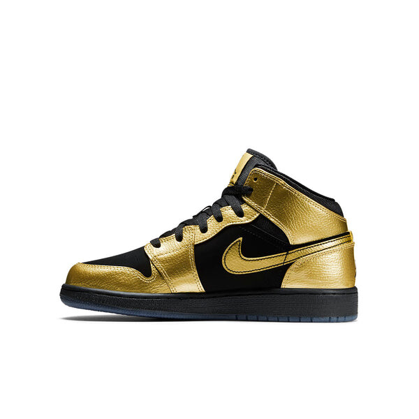 Кроссовки 1 mid bg Air Jordan, металлический — фото 2