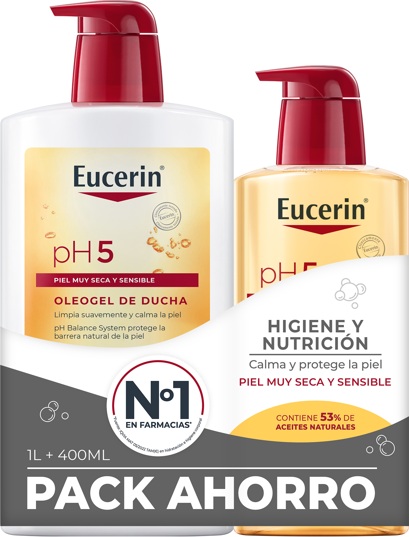 

Pack Ph5 Олеогель для душа Ph5 Eucerin, 1 UD