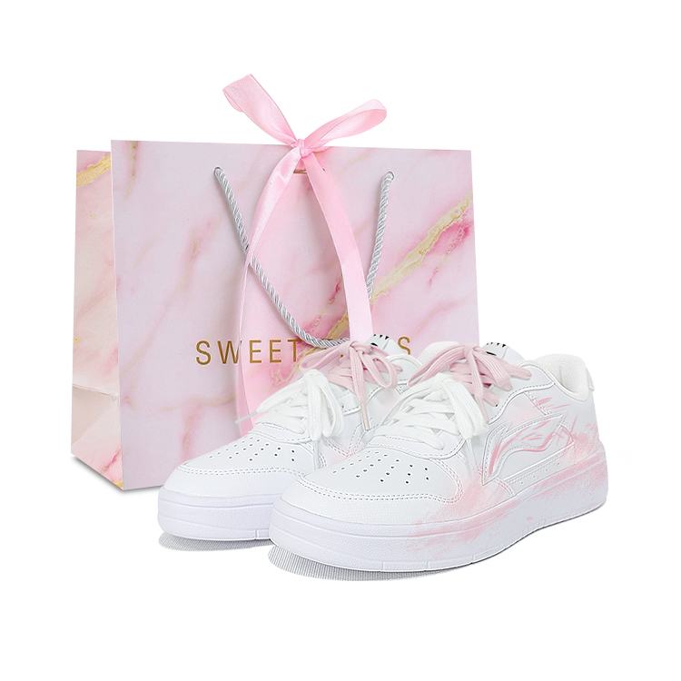 

Понтонные лодки нескользящие, устойчивые к истиранию, легкие низкие кроссовки для скейтбординга Unisex LINING, розовый