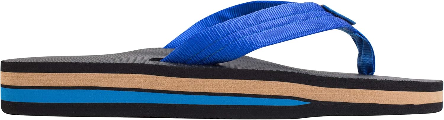 Мужские сандалии Rainbow Double Layer Soft Top 1" с нейлоновым ремешком и наполнителем из EVA-резины Rainbow Sandals, коричневый — фото 4