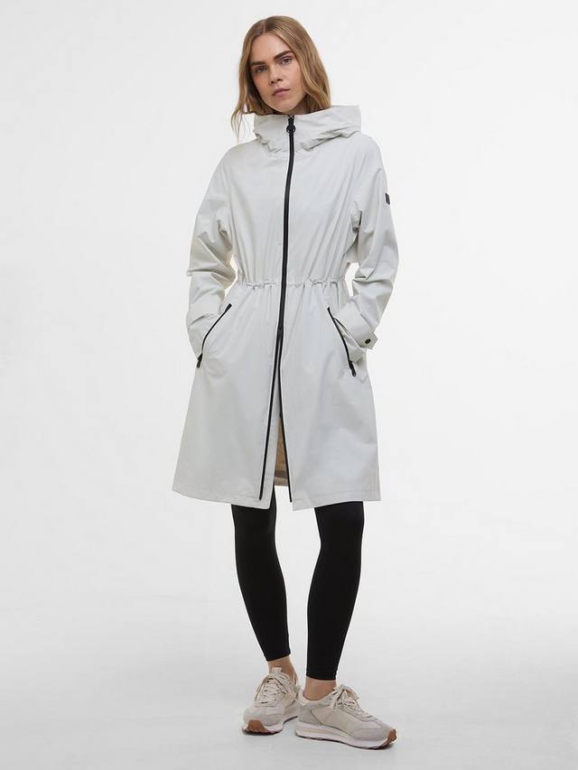 

Удлиненная водонепроницаемая куртка kyra с капюшоном Barbour, серебряный