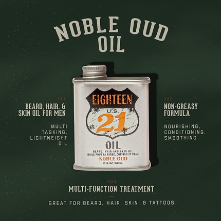 Масло для волос, кожи и бороды для мужчин Noble Oud - 50 мл 18.21 Man Made — фото 3
