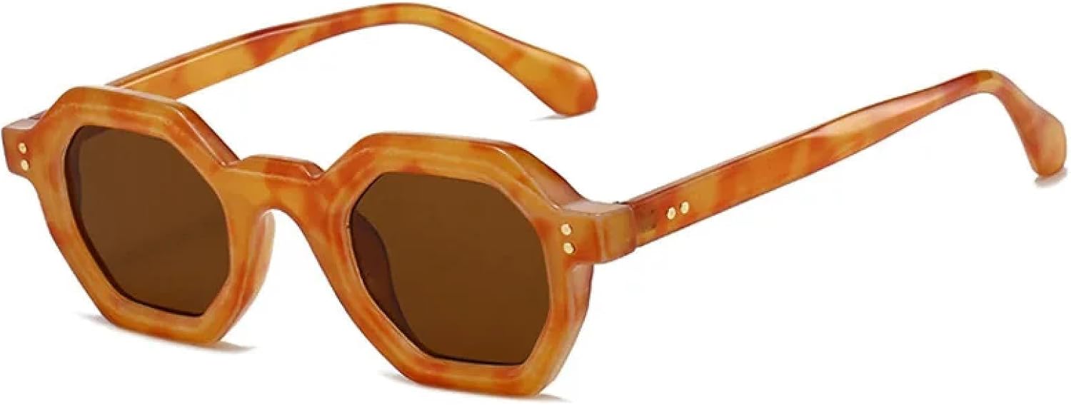 

Солнцезащитные очки с защитой от УФ-излучения UV400 | Легкая оправа в стиле панк | Для женщин и мужчин | Для занятий спортом на открытом воздухе и вождения DSVIGF, Brownflower-brown