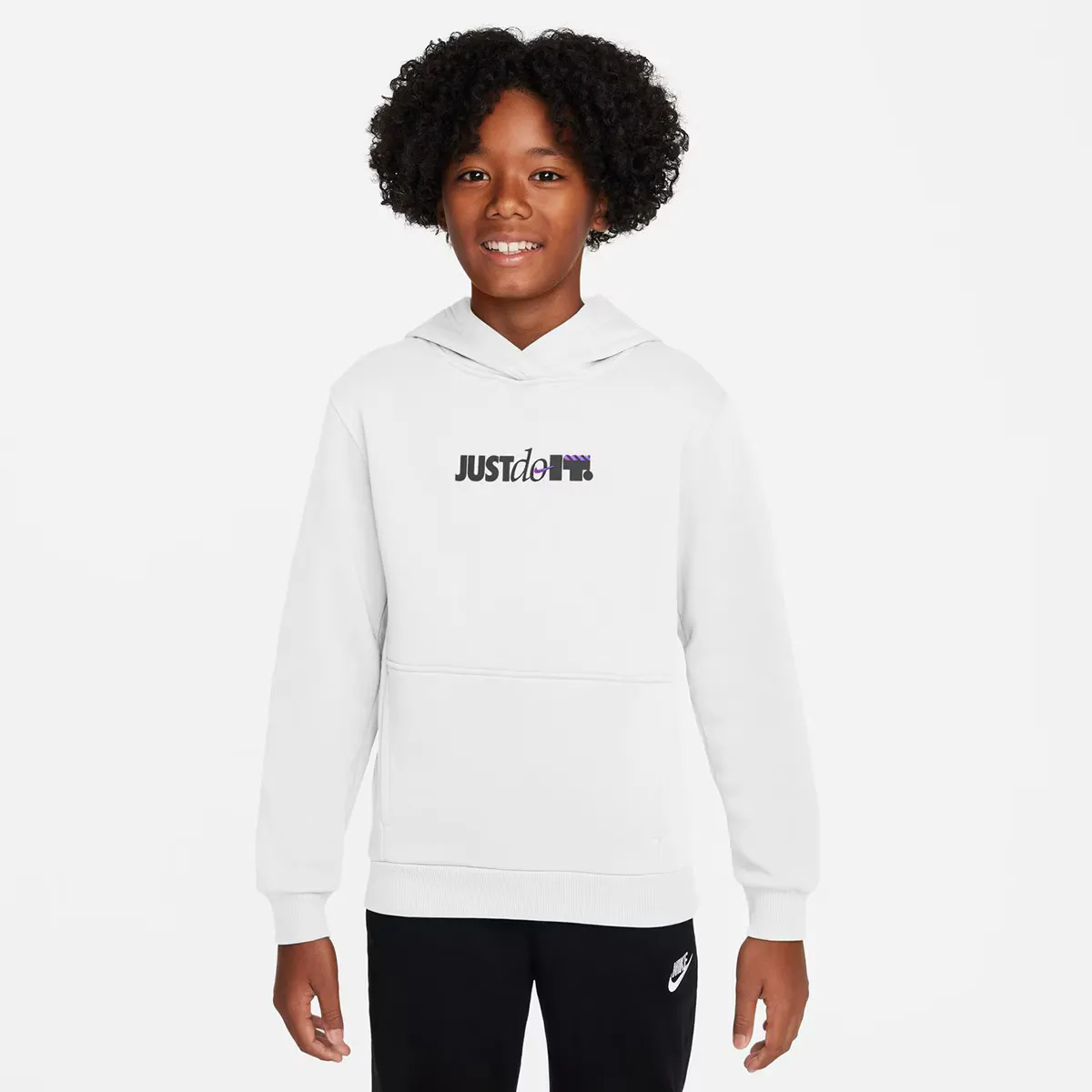

Детская флисовая толстовка Nike Sportswear Club, белый