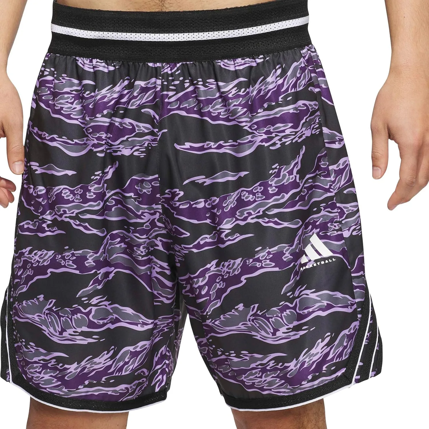 Шорты баскетбольные All Over Printed CrazyLite для мужчин Adidas, черный — фото 3