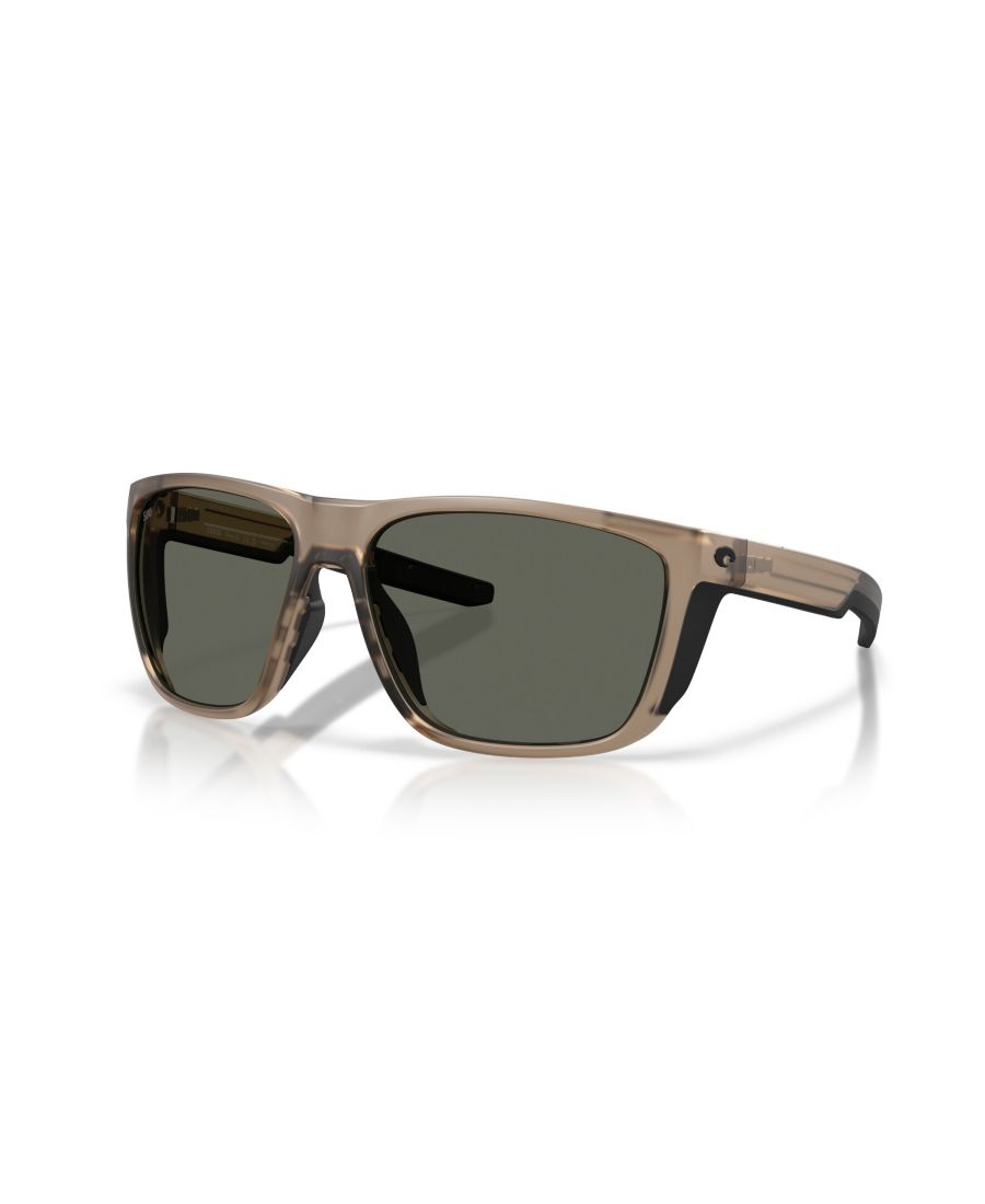 

Мужские поляризованные солнцезащитные очки Ferg XL, 6S9012 Costa Del Mar, Matte Brown Smoke