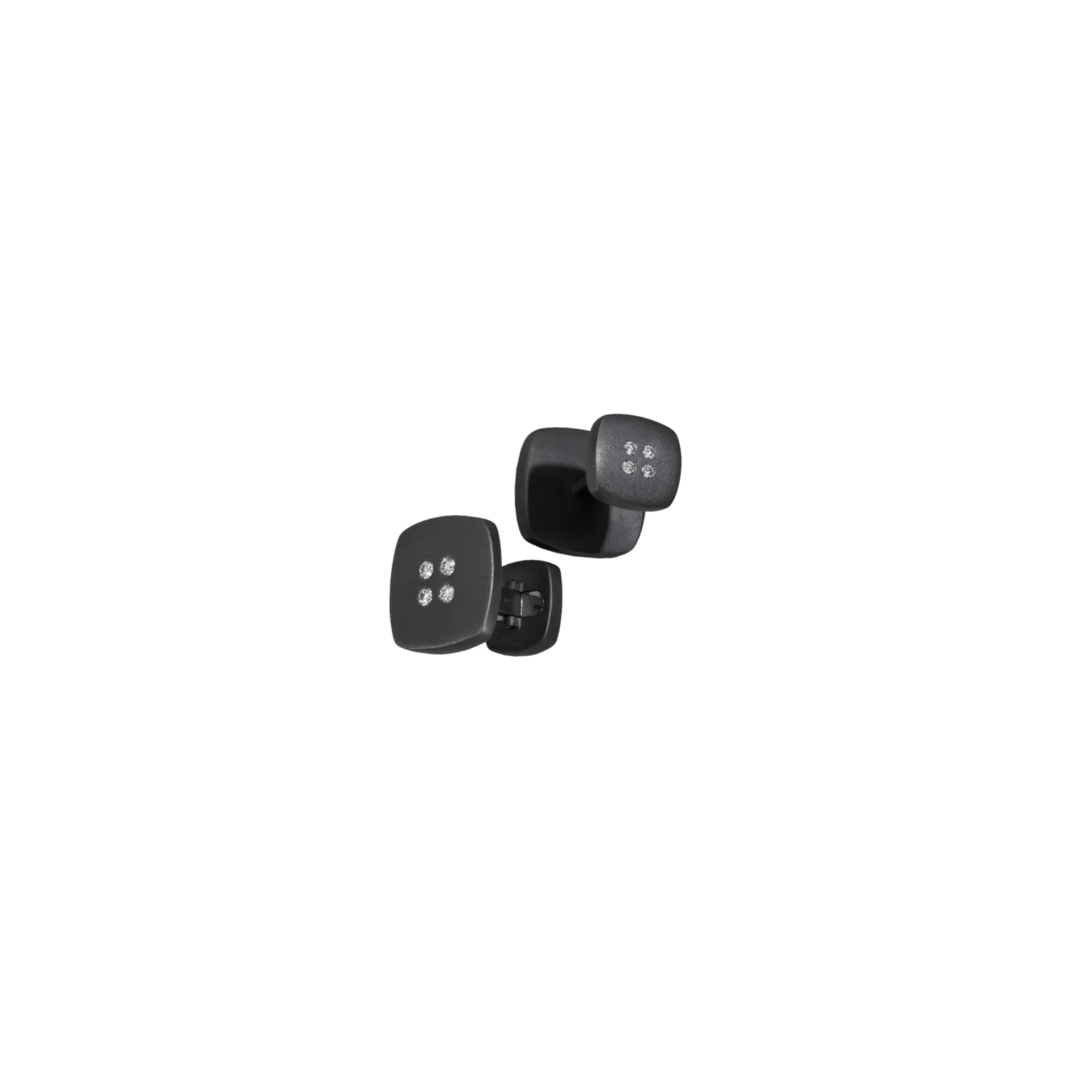 

Запонки Vhernier Atelier из черного титана с бриллиантами
