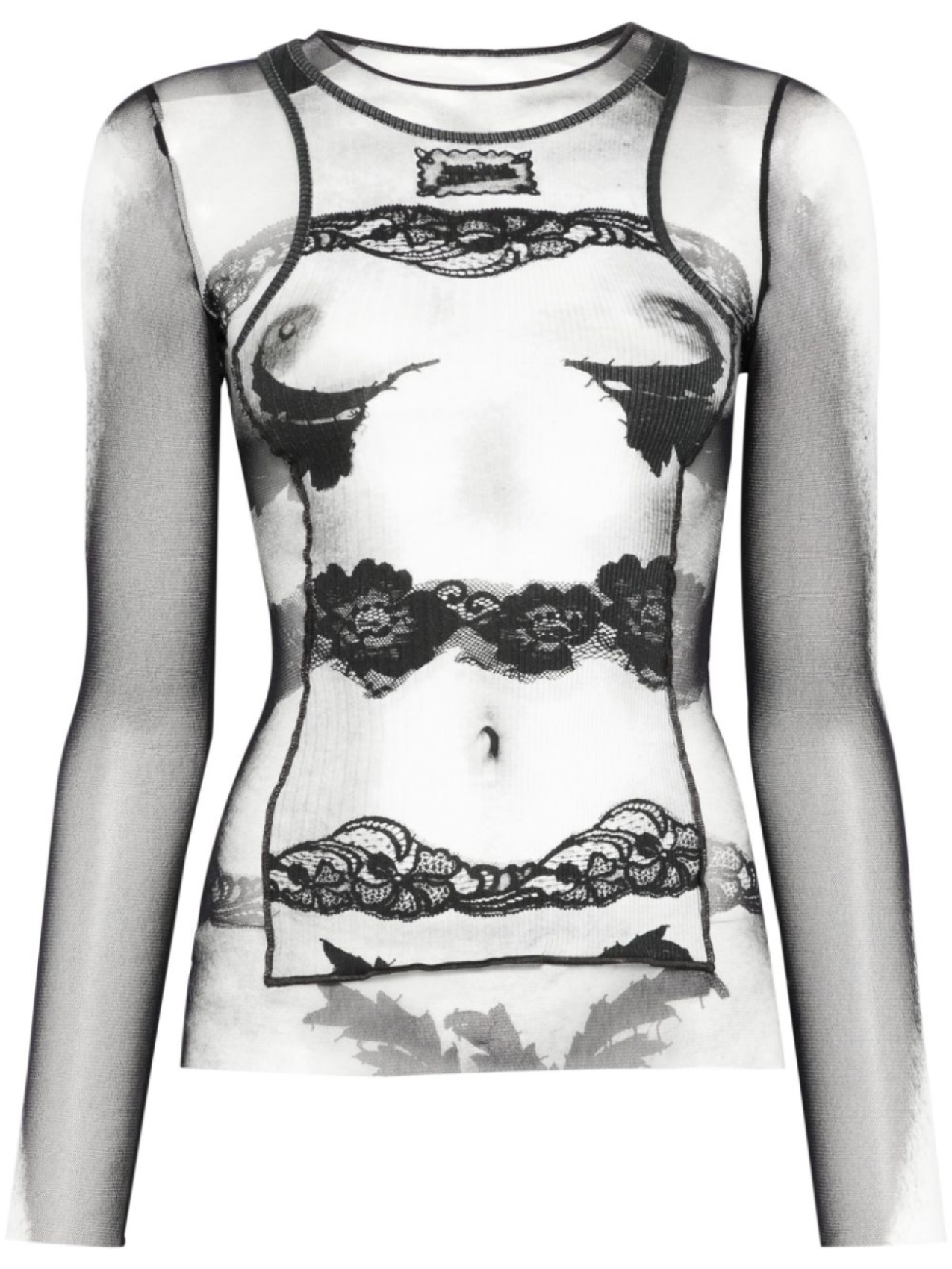 

Jean Paul Gaultier Топ из кружева Marinére Body, черный