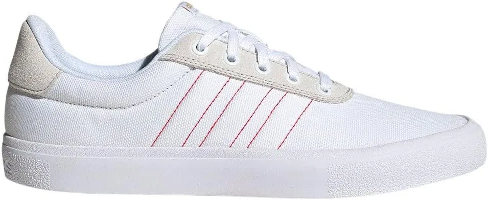 Женские низкие кроссовки Adidas Vulcraid3r (не для футбола), Cloud White Scarlet Matte Gold — фото 2