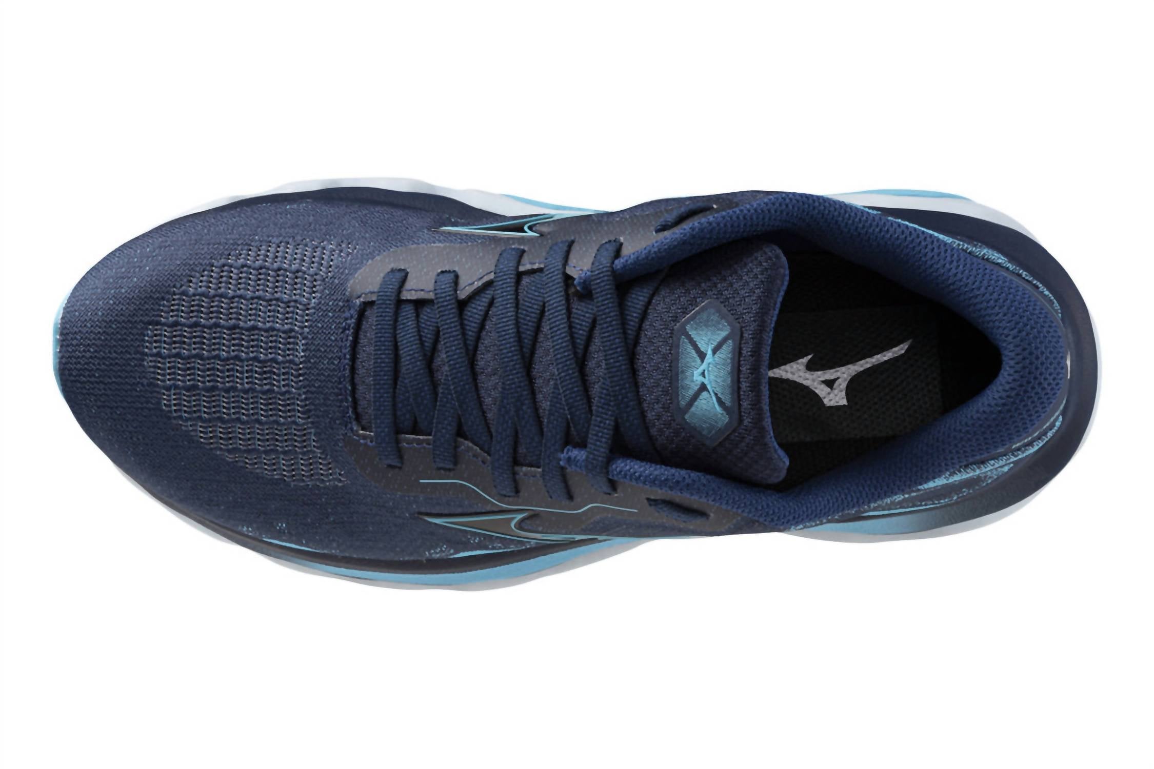 Женские беговые кроссовки Wave Horizon 7 в цвете федеральный синий-белый MIZUNO — фото 2
