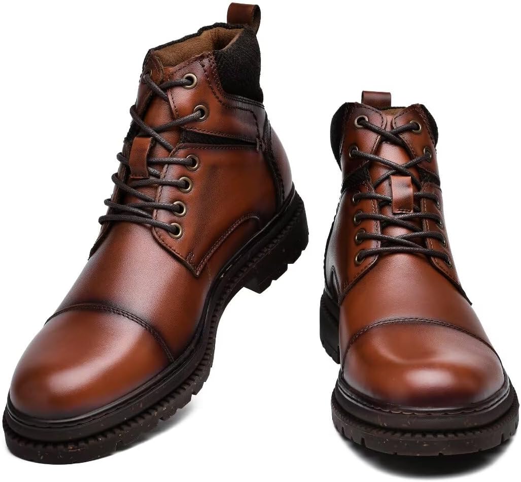 Мужские ботинки Arkbird Chukka из натуральной кожи, классические повседневные ботинки оксфордского стиля, Brown-319 — фото 2