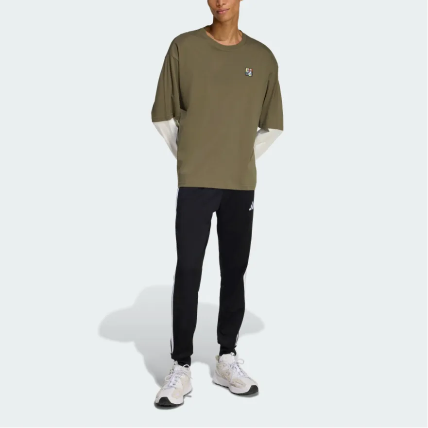 Adidas Футболка мужская Olive Brown Crew Neck Moderate — фото 4