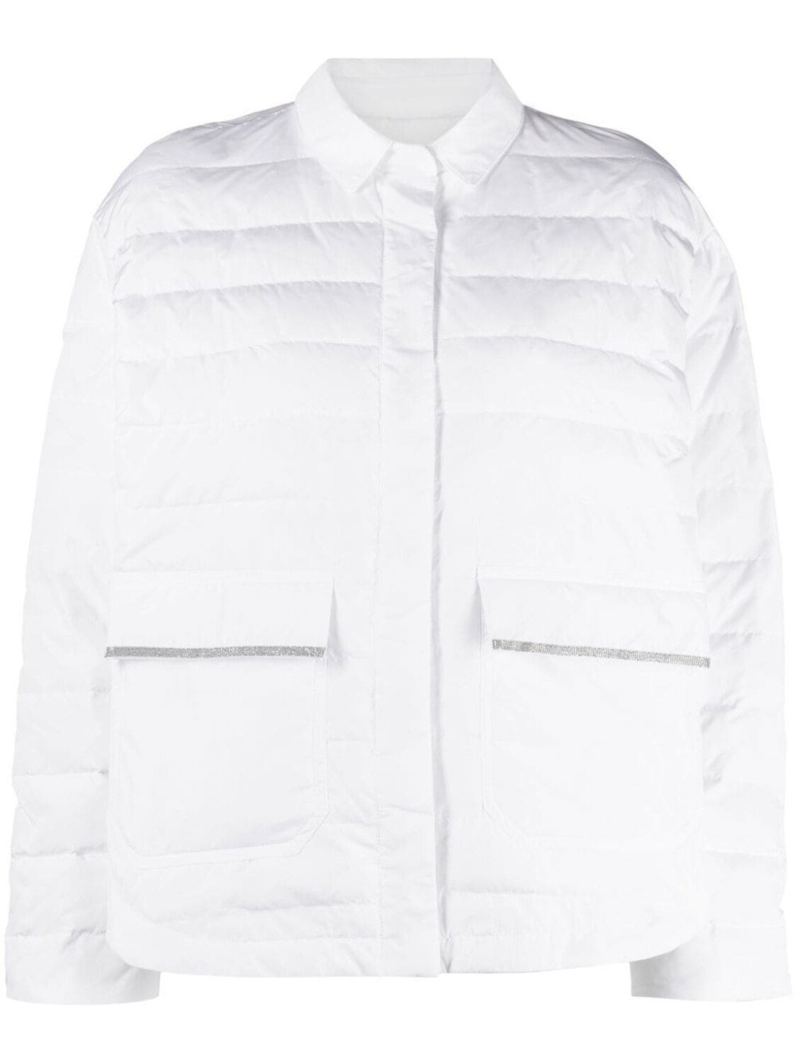 

Fabiana Filippi down-filled quilted jacket, белый