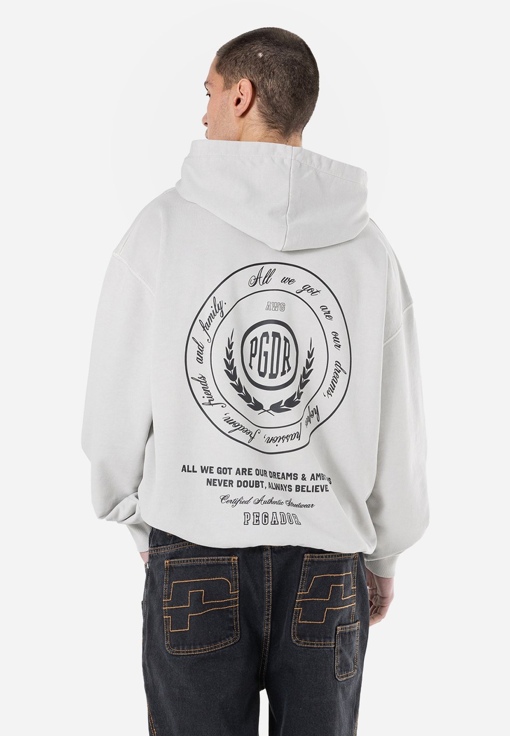 

Толстовка с капюшоном SYDON HOODIE - Sweatshirt Pegador, светло-серый