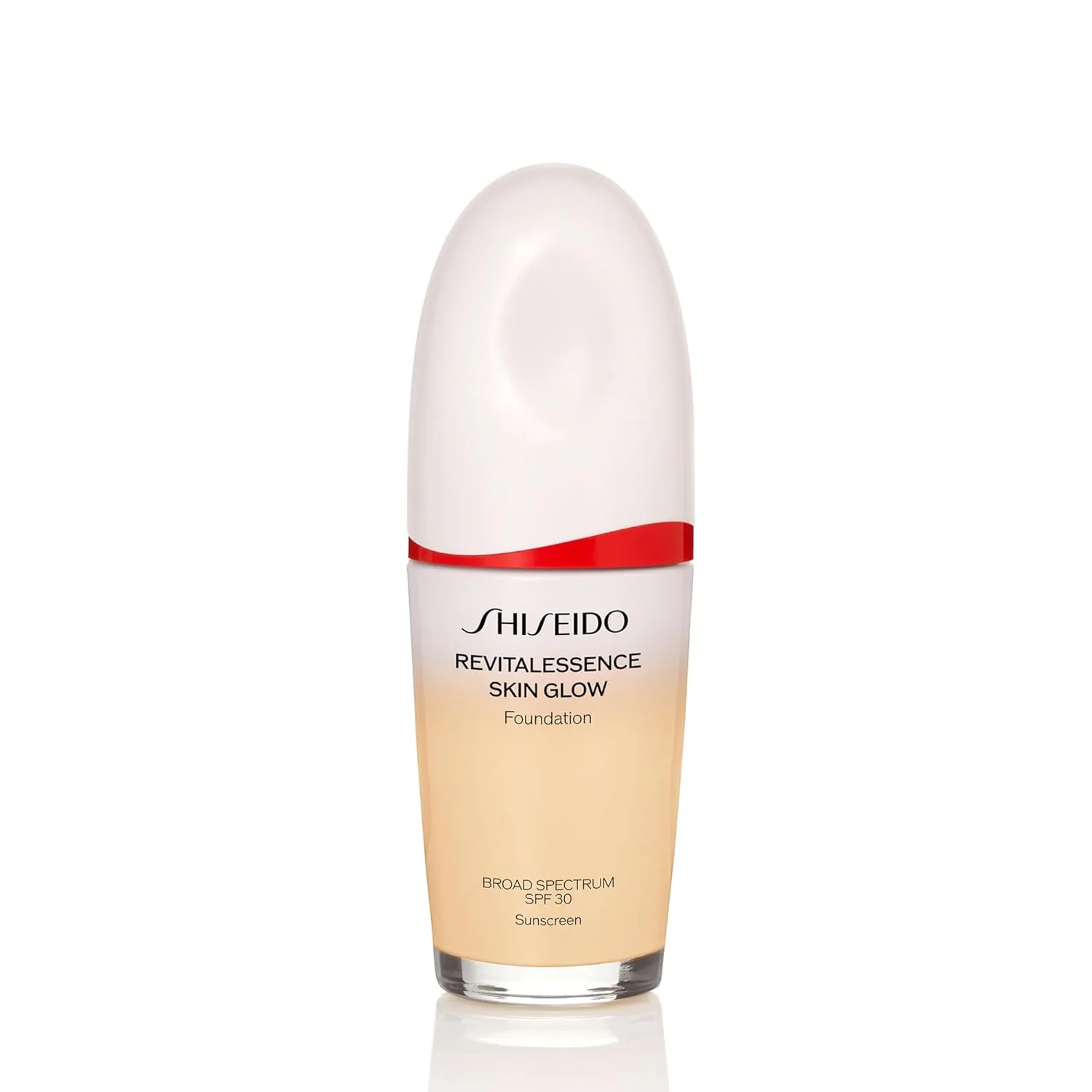 Shiseido RevitalEssence Skin Glow Foundation SPF 30 - тональный крем с наращиваемым средним покрытием, 24-часовая гидратация и 12-часовое ношение, устойчив к переносу, складкам и выцветанию, некомедогенный, для всех типов кожи 29,6 мл (1 шт.), 1...