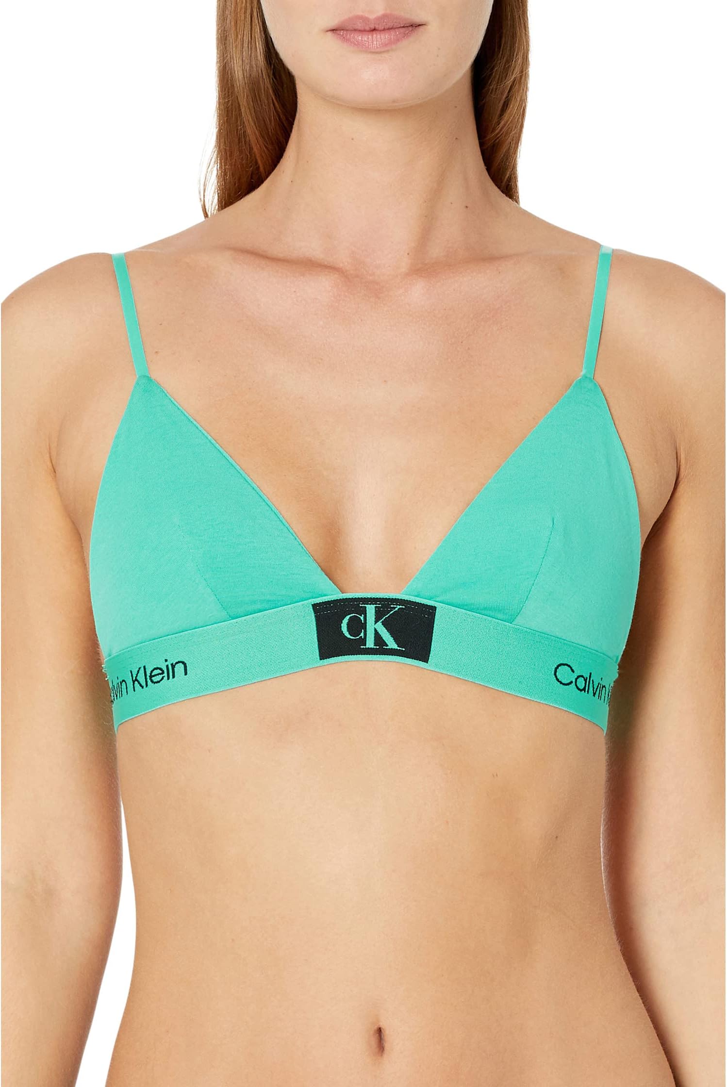 

Бюстгальтер Calvin Klein Underwear 1996 Cotton Unlined Triangle, цвет Fresh Peppermint