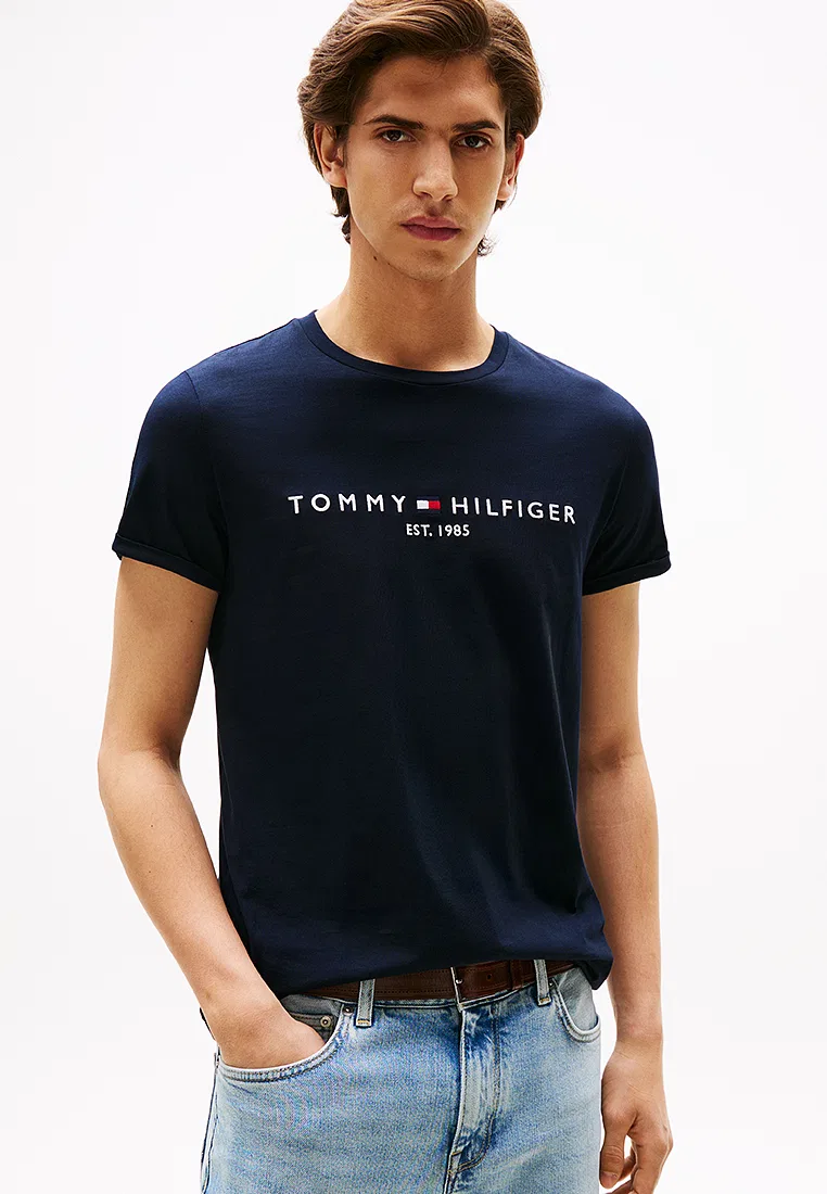 Футболка с логотипом, короткий рукав, Tommy Hilfiger, цвет Desert Sky