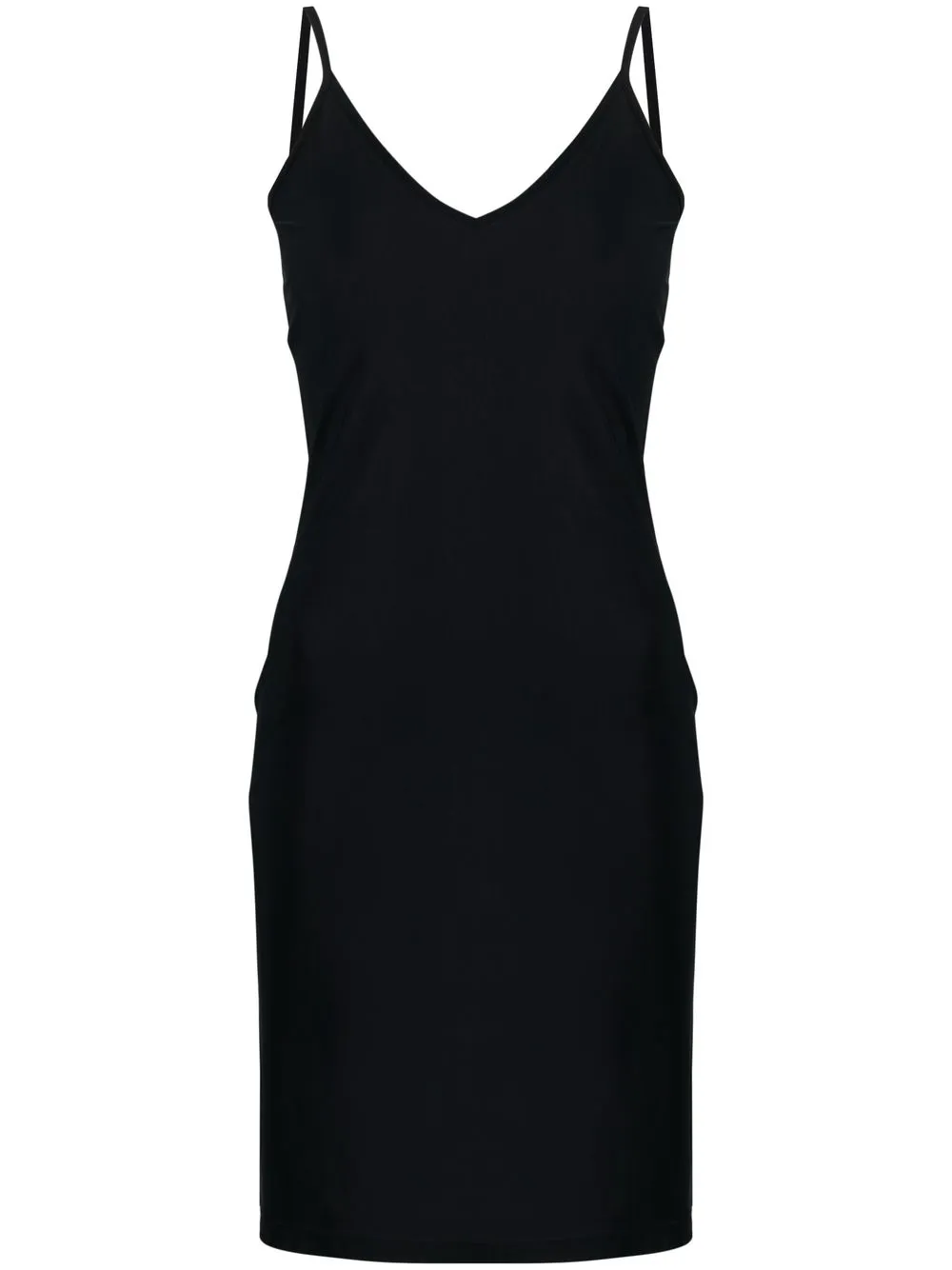 

Платье мини с V-образным вырезом JIL SANDER, черный