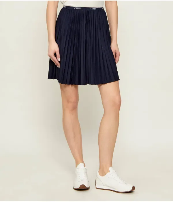 Юбка Lacoste, темно-синяя, расклешенная