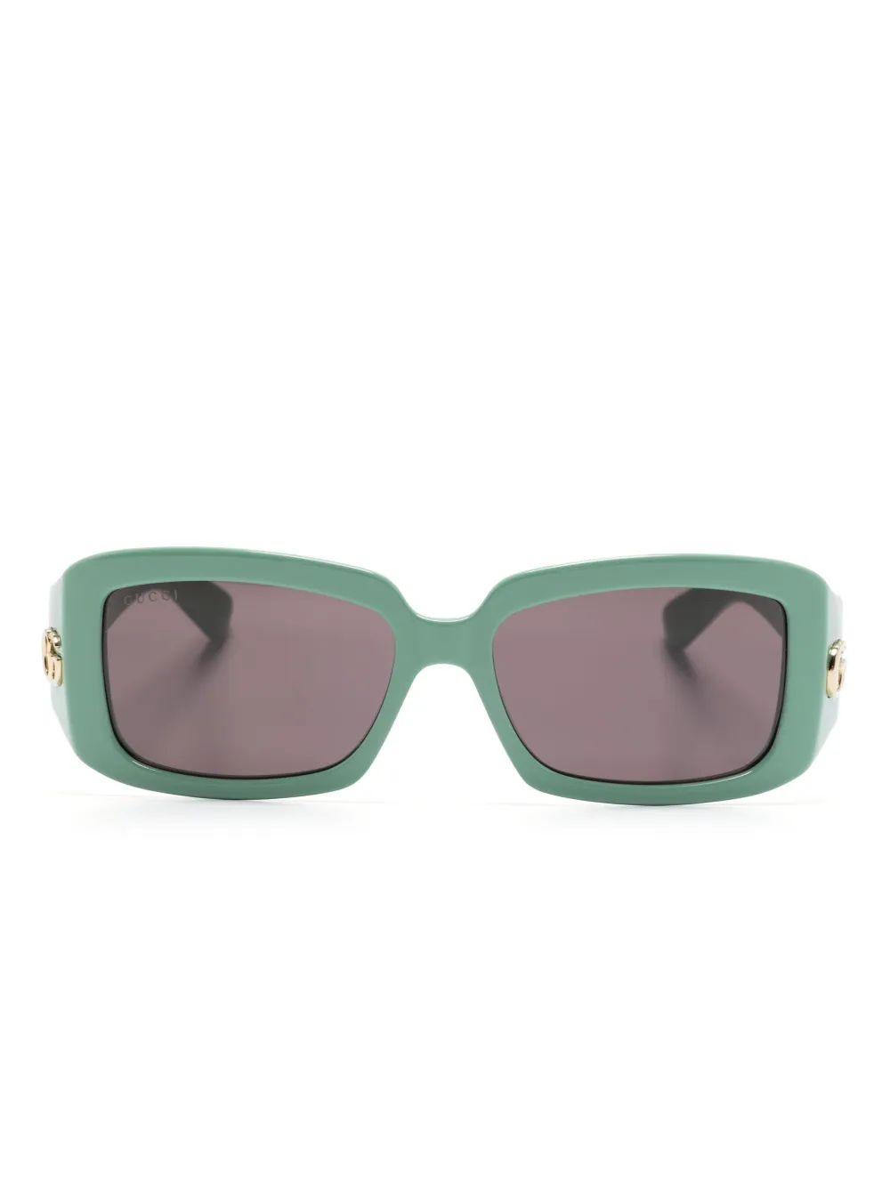 

Солнцезащитные очки Icon GG в прямоугольной оправе Gucci Eyewear, зеленый