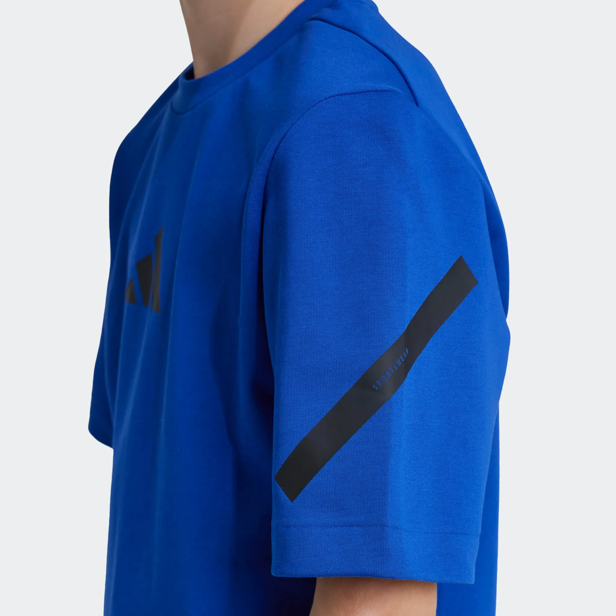 Футболка adidas Sportswear «J ZNE TEE», цвет Royal Blue / Black — фото 3