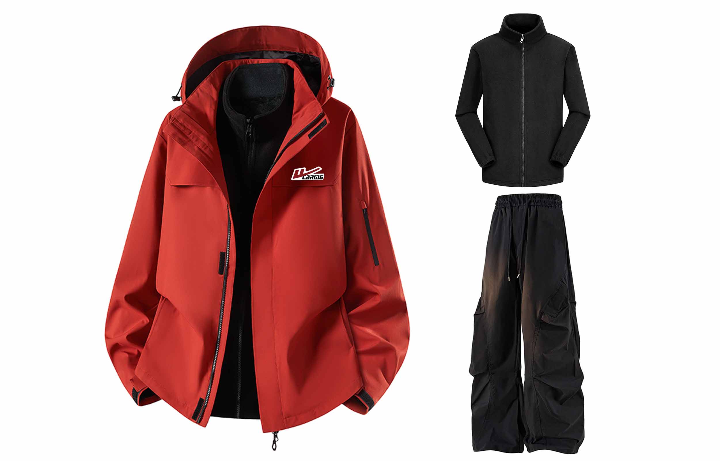 

Ветровка из коллекции Huichao Riding The Wind, комплект одежды Unisex WARRIOR, розовыйfinch красный+черный (3 pack diy badge)