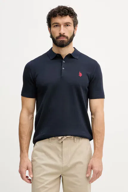 Поло U.S. Polo Assn. COMBED SS, синий
