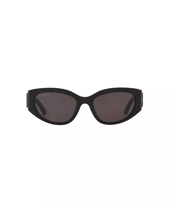 Женские овальные солнцезащитные очки, BB0324SK 6E000336 Balenciaga, черный — фото 3