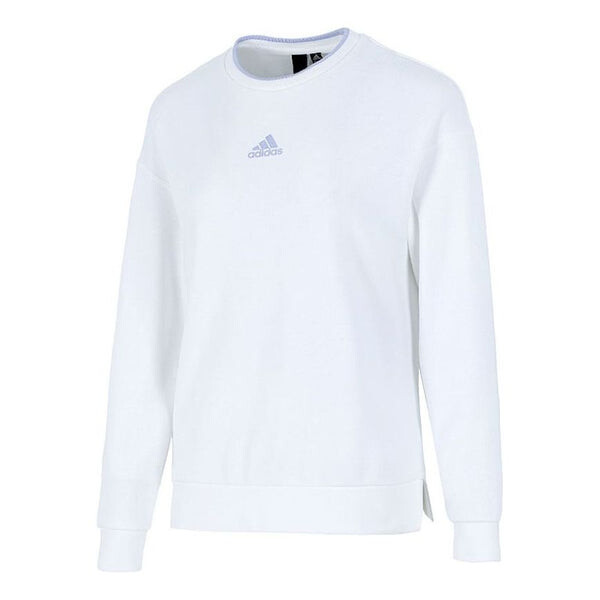 

Толстовка (WMNS) adidas Logo Printing Sports Round-neck Sweatshirt White, белый