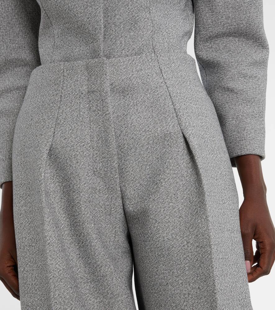 Широкие брюки кюлоты из хлопка и шерсти Jacquemus, Light Grey — фото 4