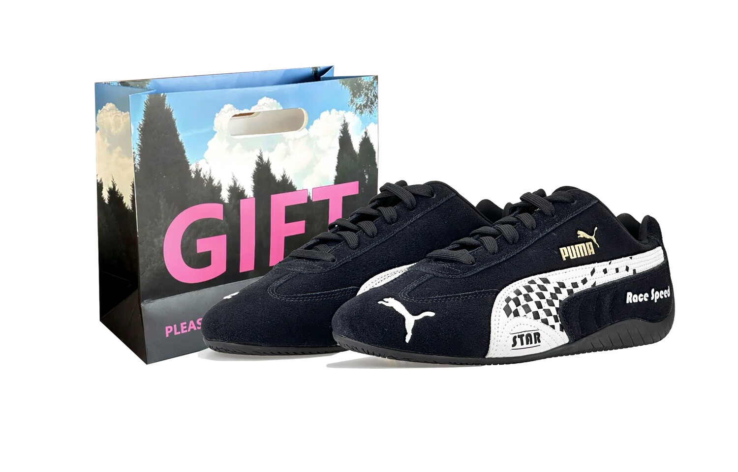 

Кроссовки Puma Speedcat Lifestyle Shoes Unisex Low-top Black, черный