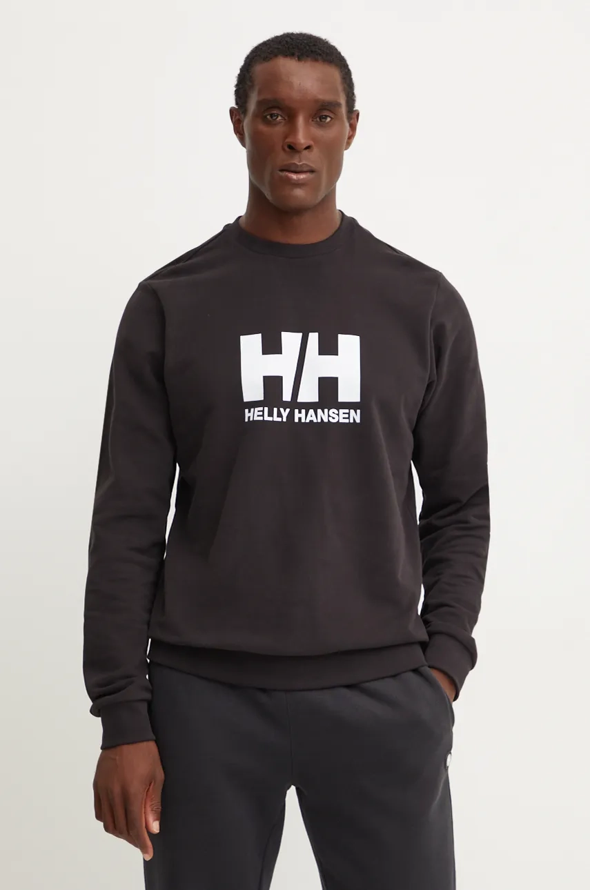 

Толстовка с логотипом HH из хлопка Helly Hansen, черный