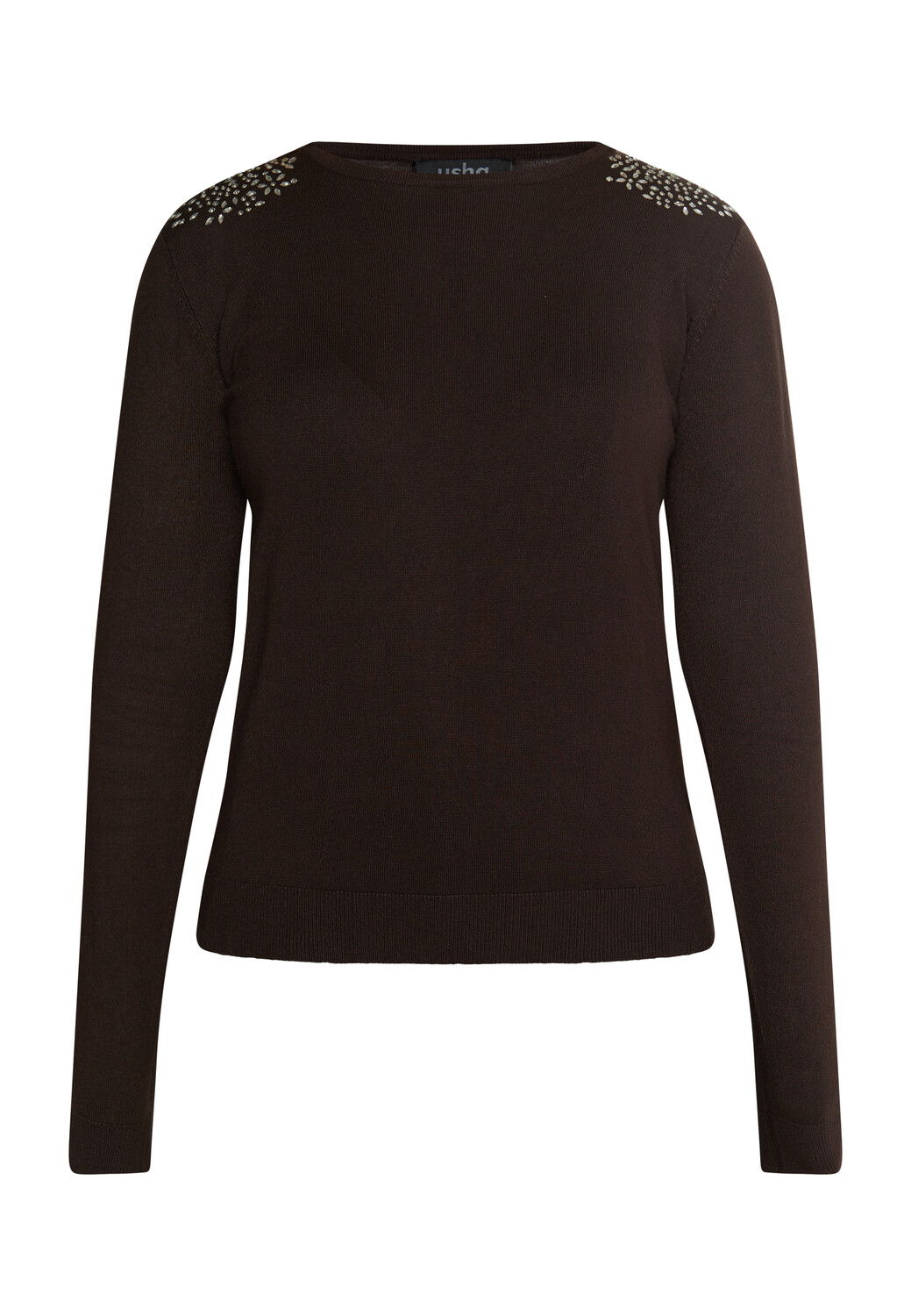 

Толстовка usha BLACK LABEL Strickpullover, цвет Dunkelbraun