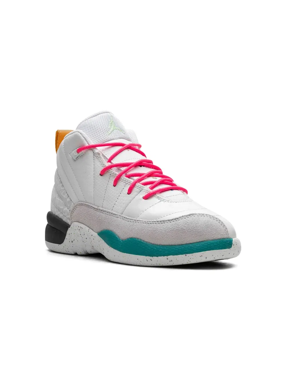 Кроссовки Air Jordan 12 Retro "Vapor Green" Jordan Kids, белый